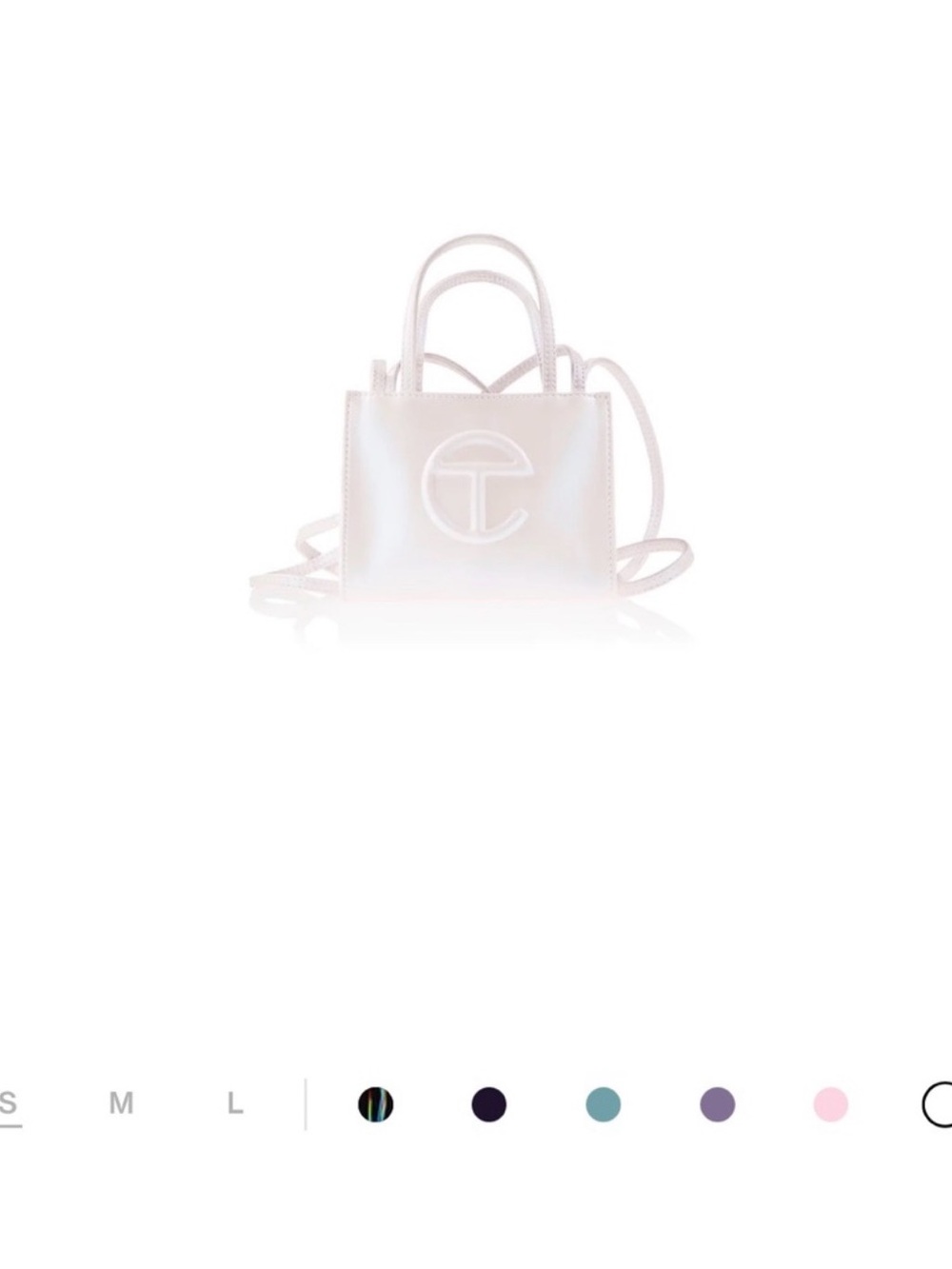 Telfar Mini Shopping Bag in White